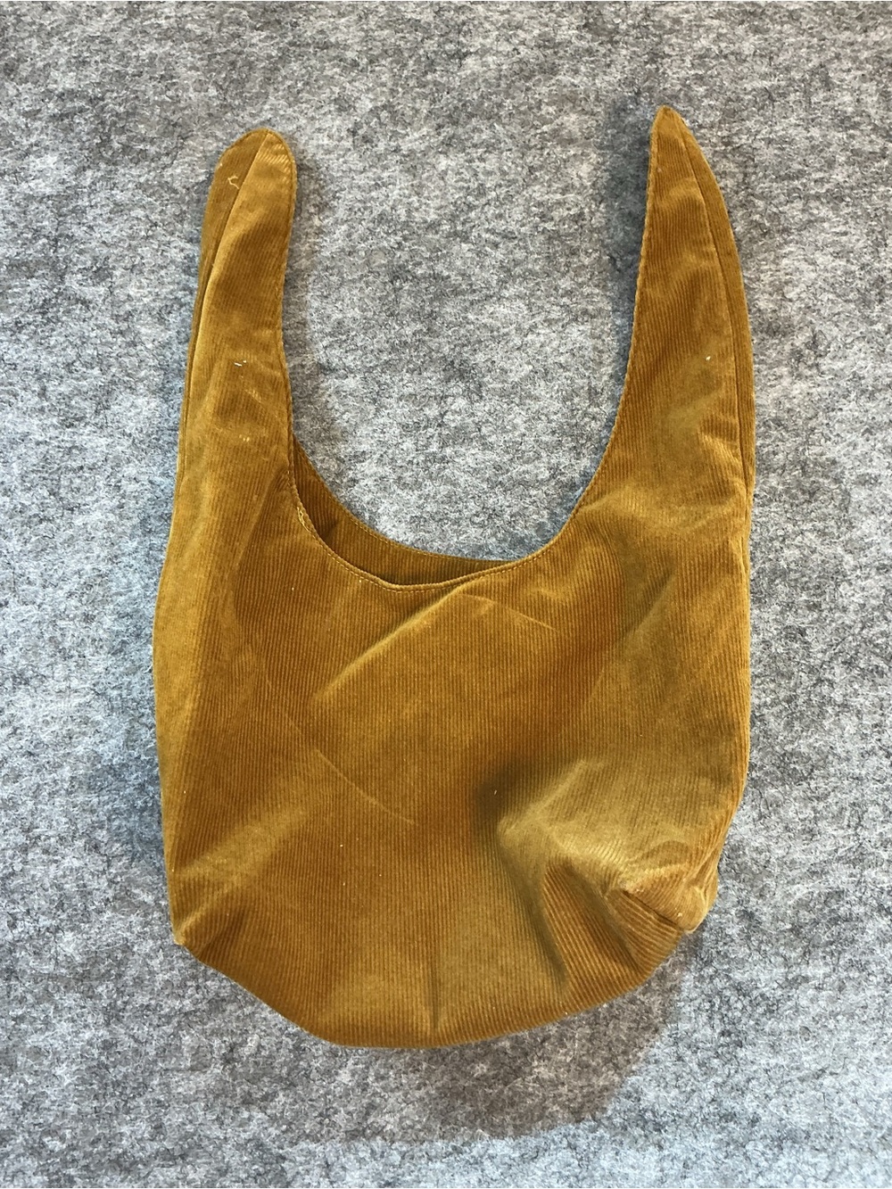 Merit Corduroy Tie Makeup Bag in Mustard Yellow